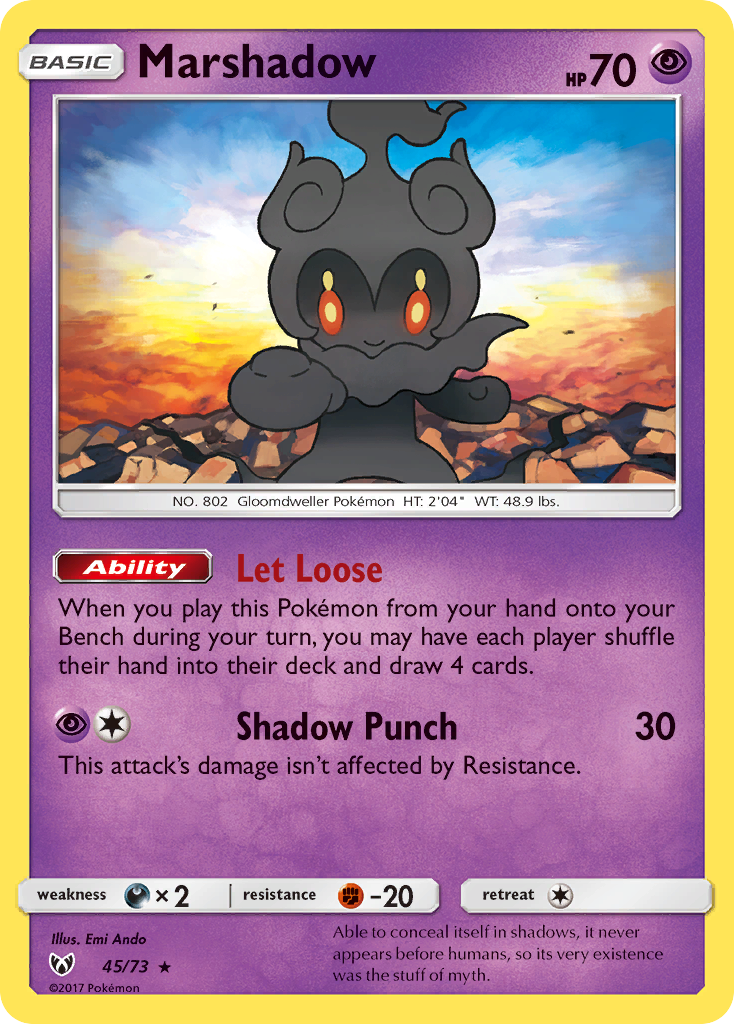 Marshadow (45/73) [Sun & Moon: Shining Legends] | Deep Dive Games St. Marys