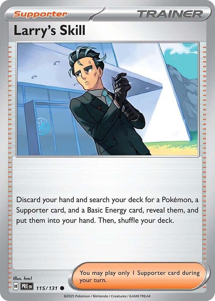 Larry's Skill (115/131) [Scarlet & Violet: Prismatic Evolutions] | Deep Dive Games St. Marys
