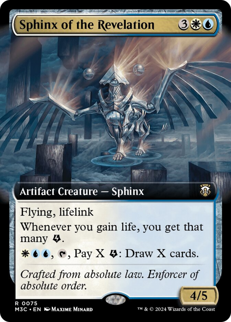 Sphinx of the Revelation (Extended Art) [Modern Horizons 3 Commander] | Deep Dive Games St. Marys