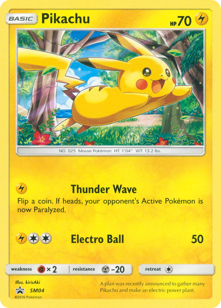 Pikachu (SM04) (Target Non Holo) [Sun & Moon: Black Star Promos] | Deep Dive Games St. Marys