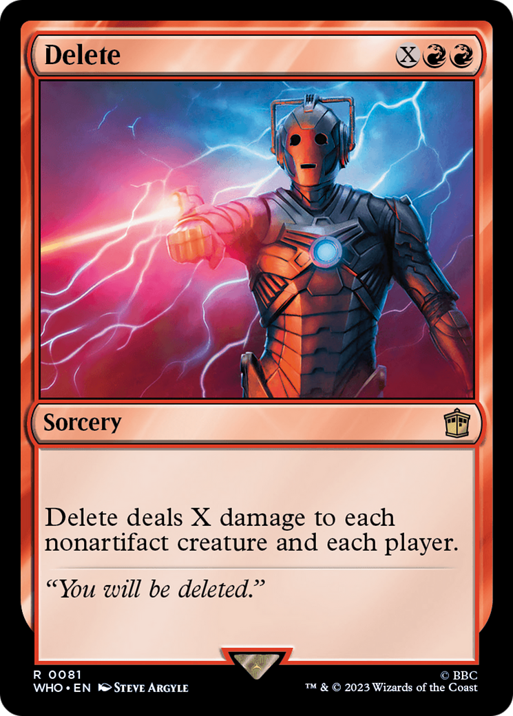Delete [Doctor Who] | Deep Dive Games St. Marys