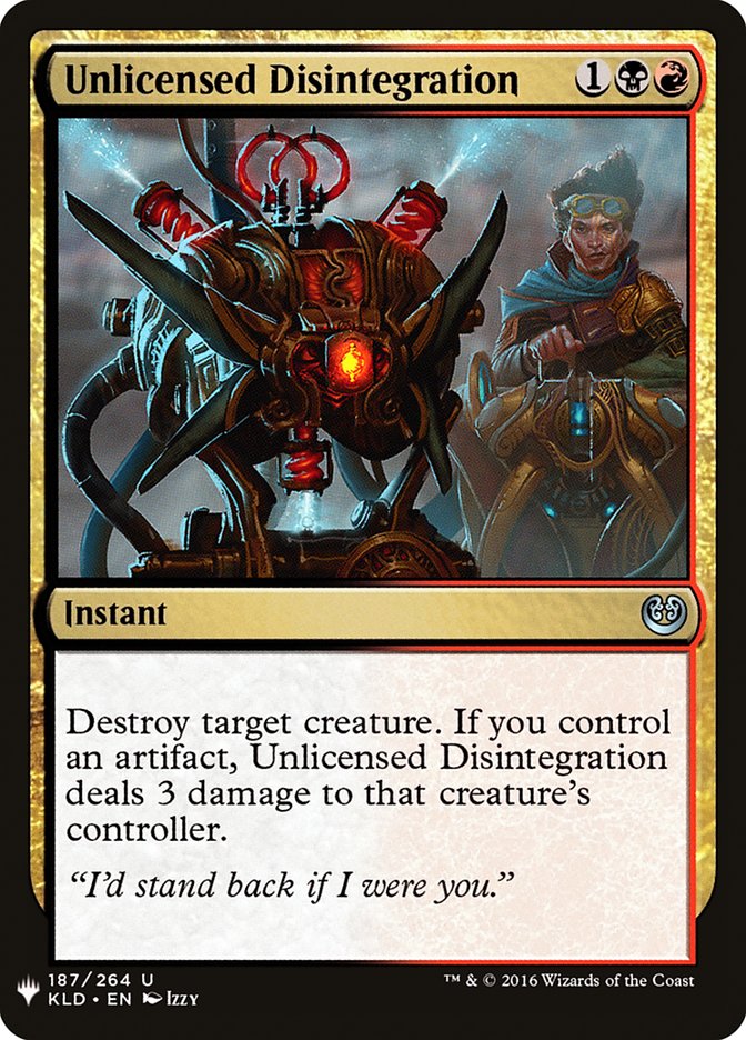 Unlicensed Disintegration [Mystery Booster] | Deep Dive Games St. Marys