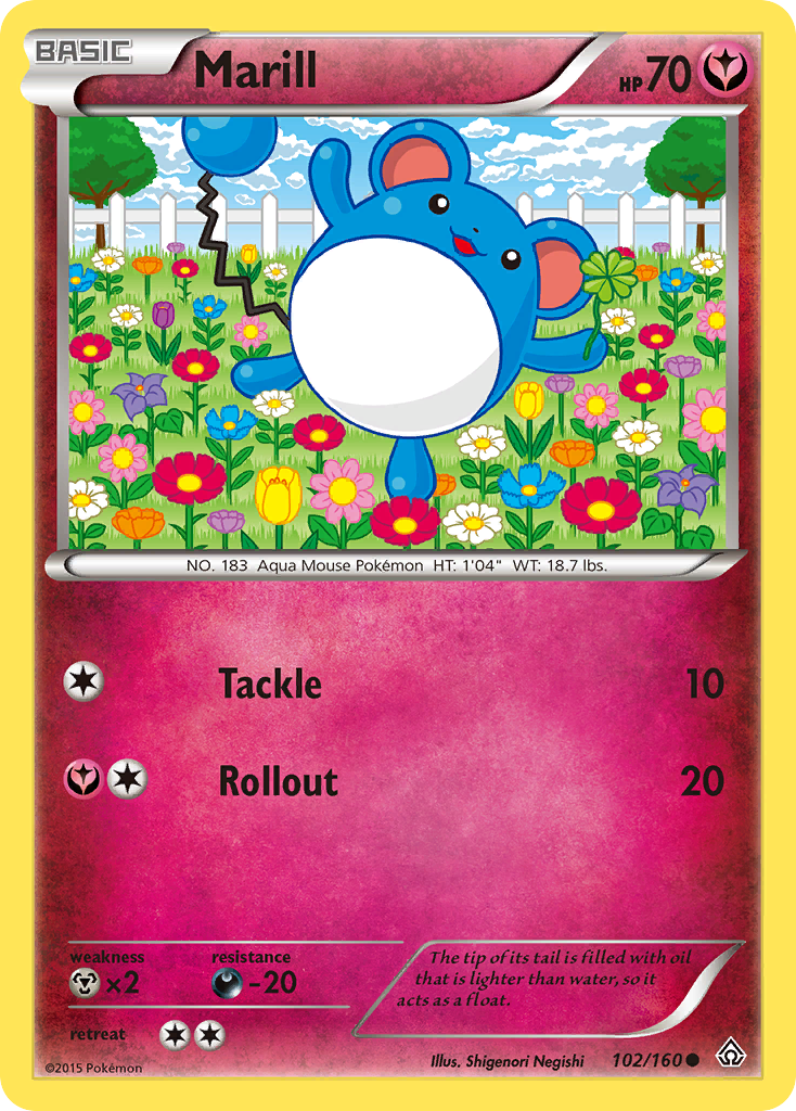 Marill (102/160) [XY: Primal Clash] | Deep Dive Games St. Marys