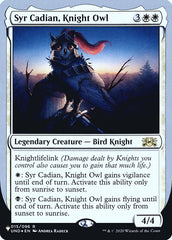 Syr Cadian, Knight Owl (Unfinity Foil Edition) [The List] | Deep Dive Games St. Marys