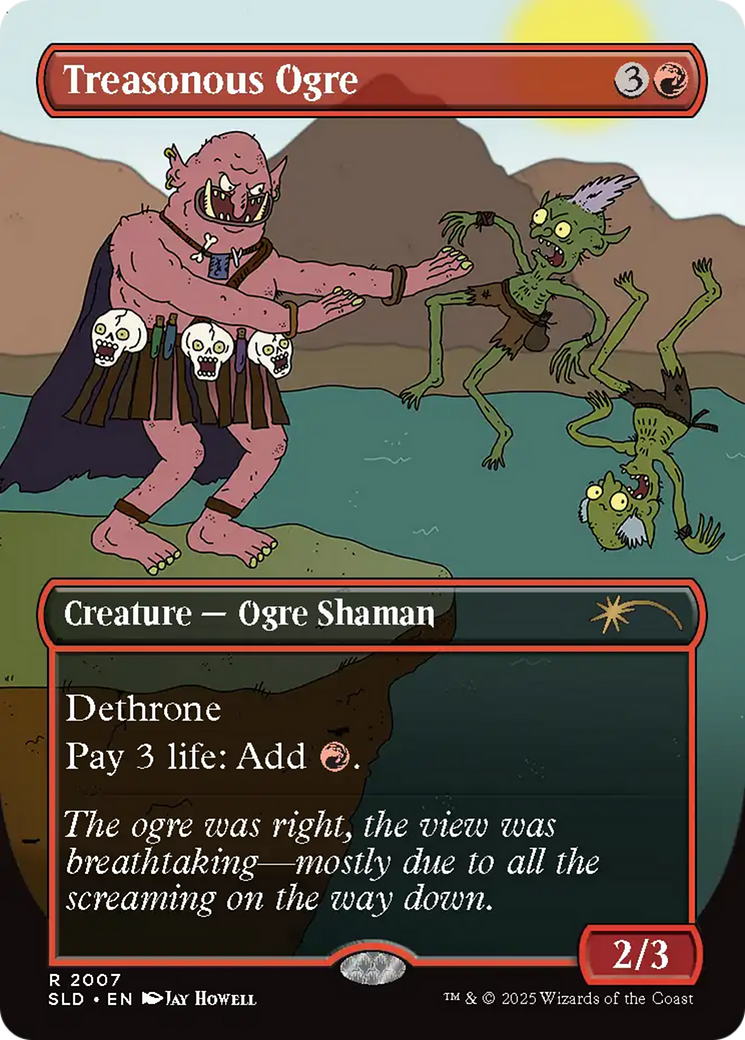 Treasonous Ogre (Rainbow Foil) [Secret Lair Drop Series] | Deep Dive Games St. Marys