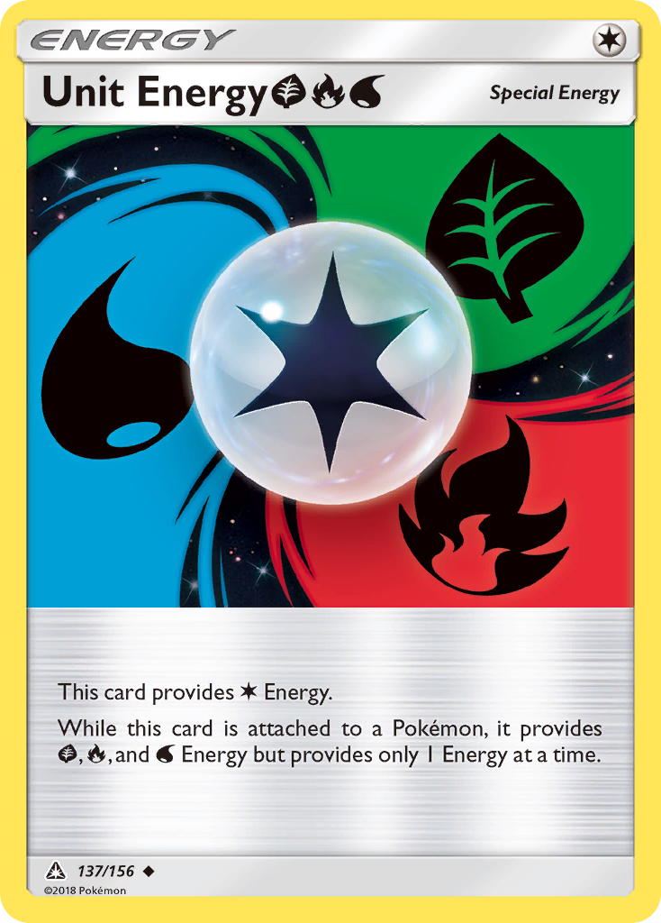 Unit Energy (137/156) (Grass, Fire, Water) [Sun & Moon: Ultra Prism] | Deep Dive Games St. Marys