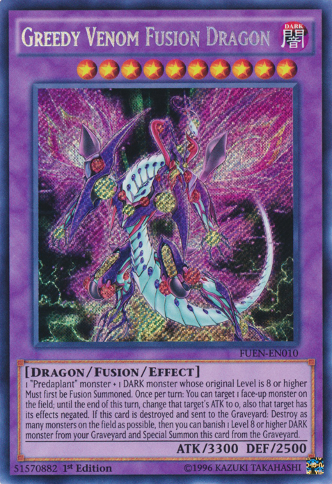 Greedy Venom Fusion Dragon [FUEN-EN010] Secret Rare | Deep Dive Games St. Marys