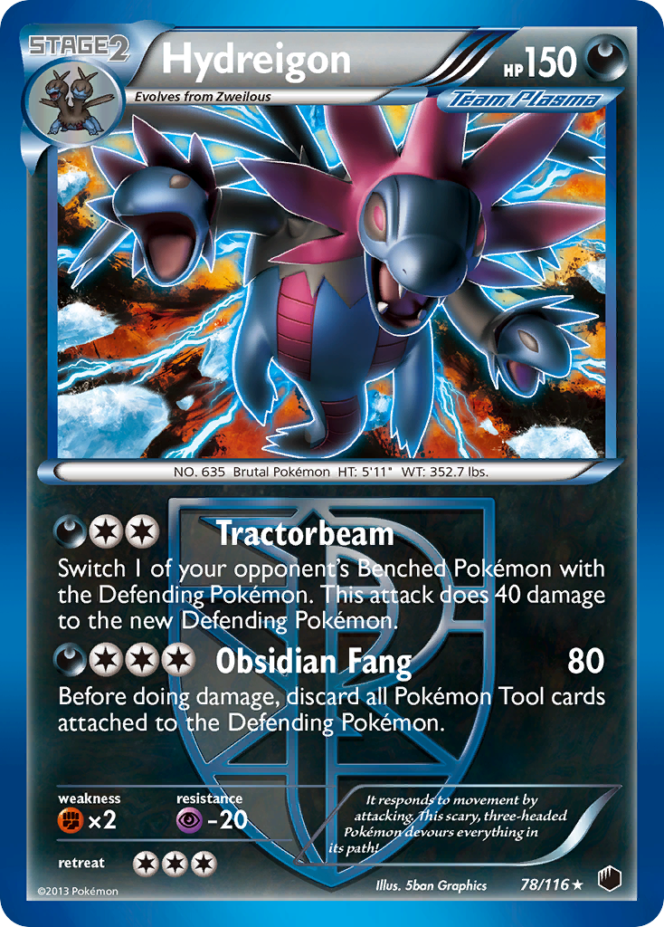 Hydreigon (78/116) [Black & White: Plasma Freeze] | Deep Dive Games St. Marys