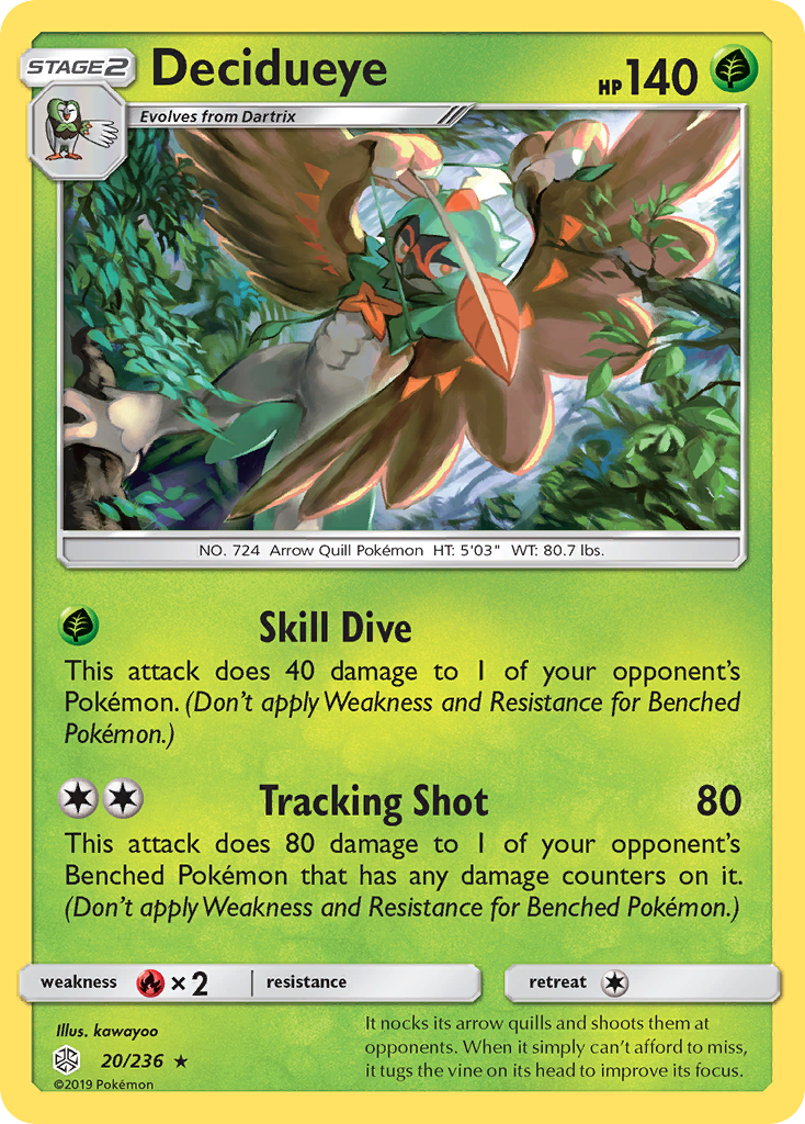 Decidueye (20/236) [Sun & Moon: Cosmic Eclipse] | Deep Dive Games St. Marys