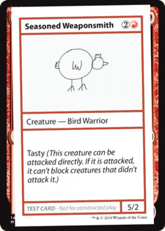 Seasoned Weaponsmith (2021 Edition) [Mystery Booster Playtest Cards] | Deep Dive Games St. Marys