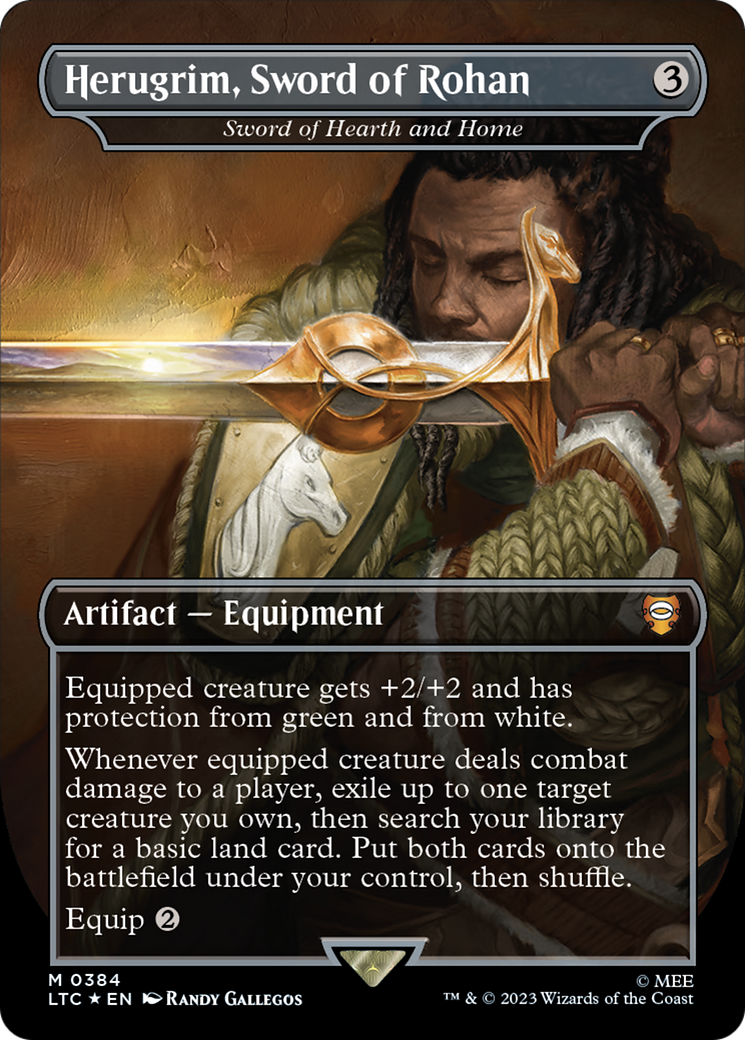 Herugrim, Sword of Rohan - Sword of Hearth and Home (Surge Foil Realms and Relics) [The Lord of the Rings: Tales of Middle-Earth Commander] | Deep Dive Games St. Marys