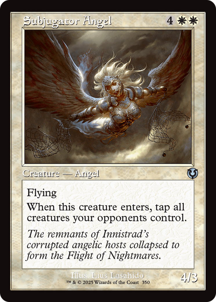 Subjugator Angel (Retro Frame) [Innistrad Remastered] | Deep Dive Games St. Marys