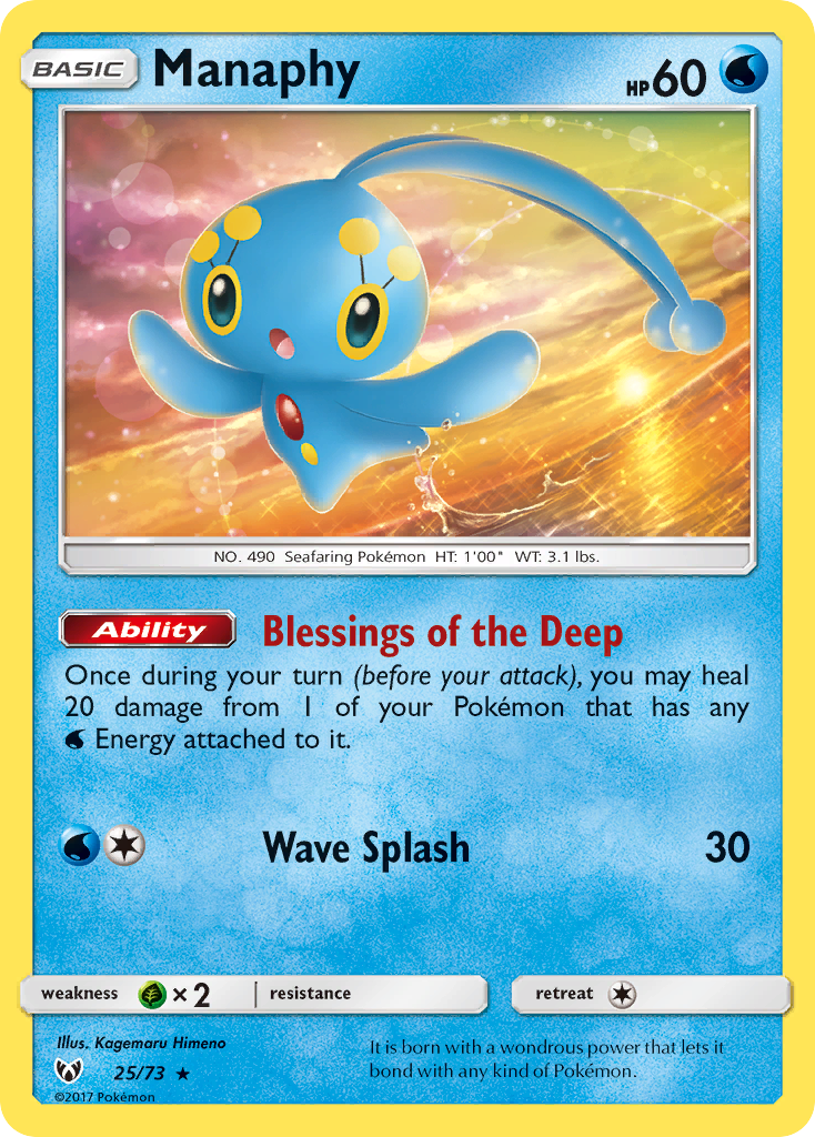 Manaphy (25/73) [Sun & Moon: Shining Legends] | Deep Dive Games St. Marys