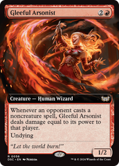 Gleeful Arsonist (Extended Art) [Duskmourn: House of Horror Commander] | Deep Dive Games St. Marys