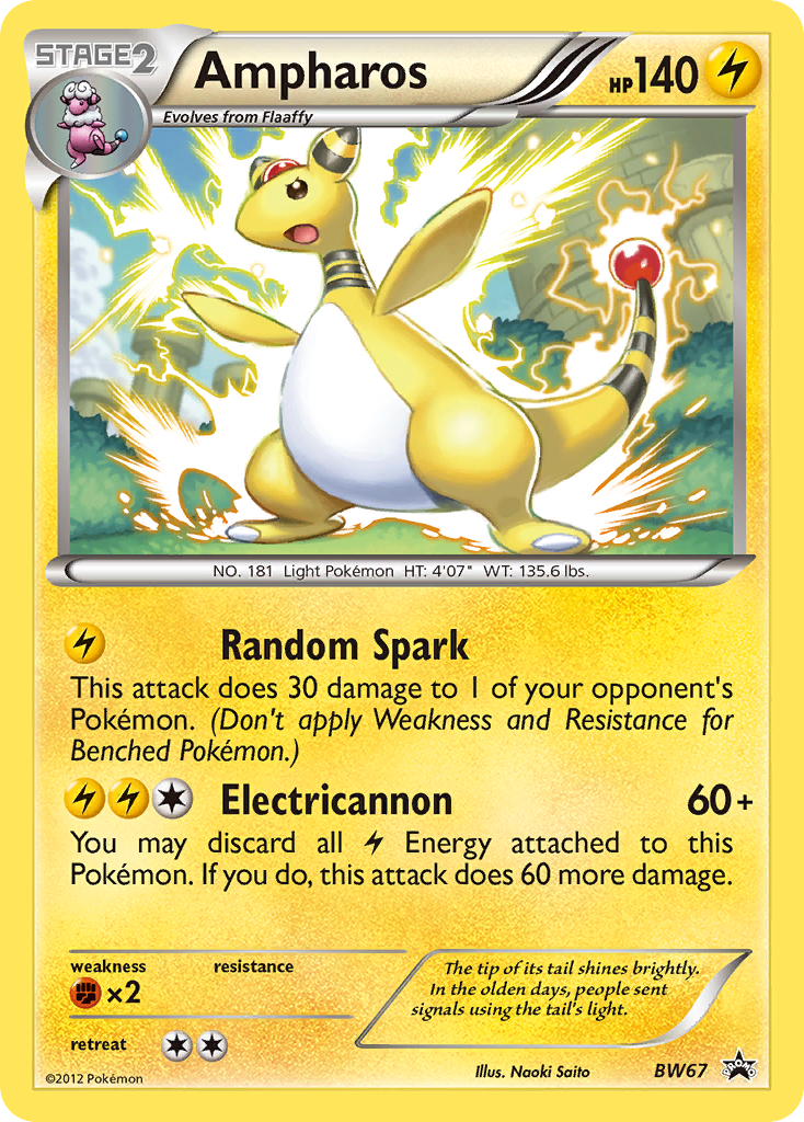 Ampharos (BW67) [Black & White: Black Star Promos] | Deep Dive Games St. Marys