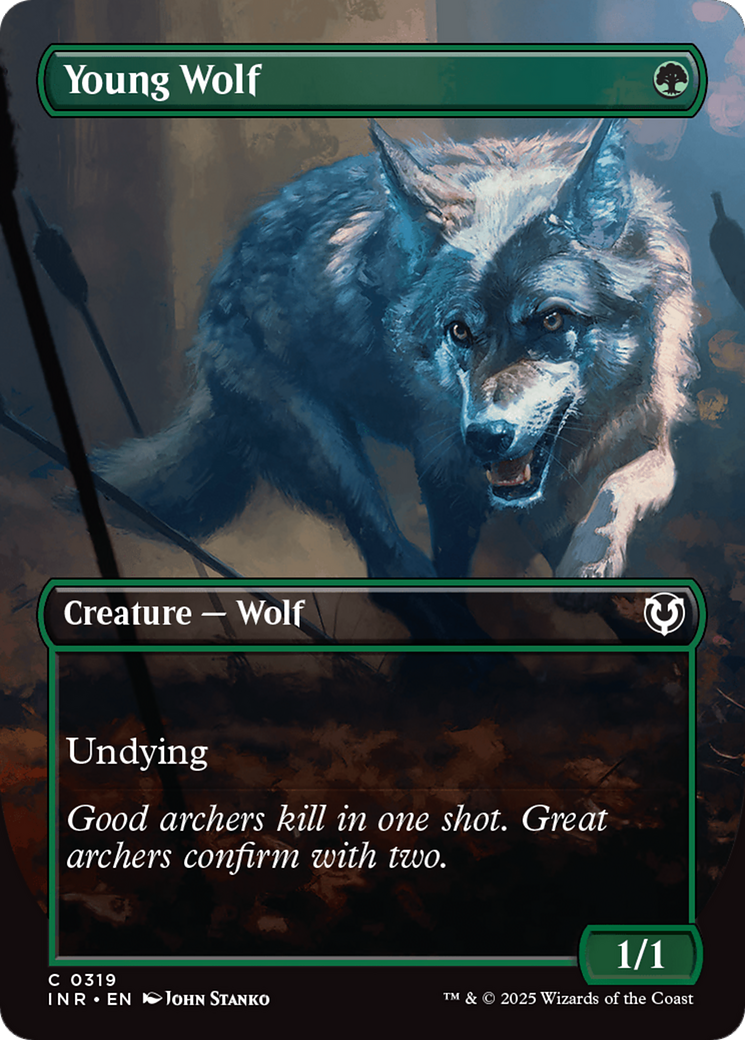 Young Wolf (Borderless) [Innistrad Remastered] | Deep Dive Games St. Marys