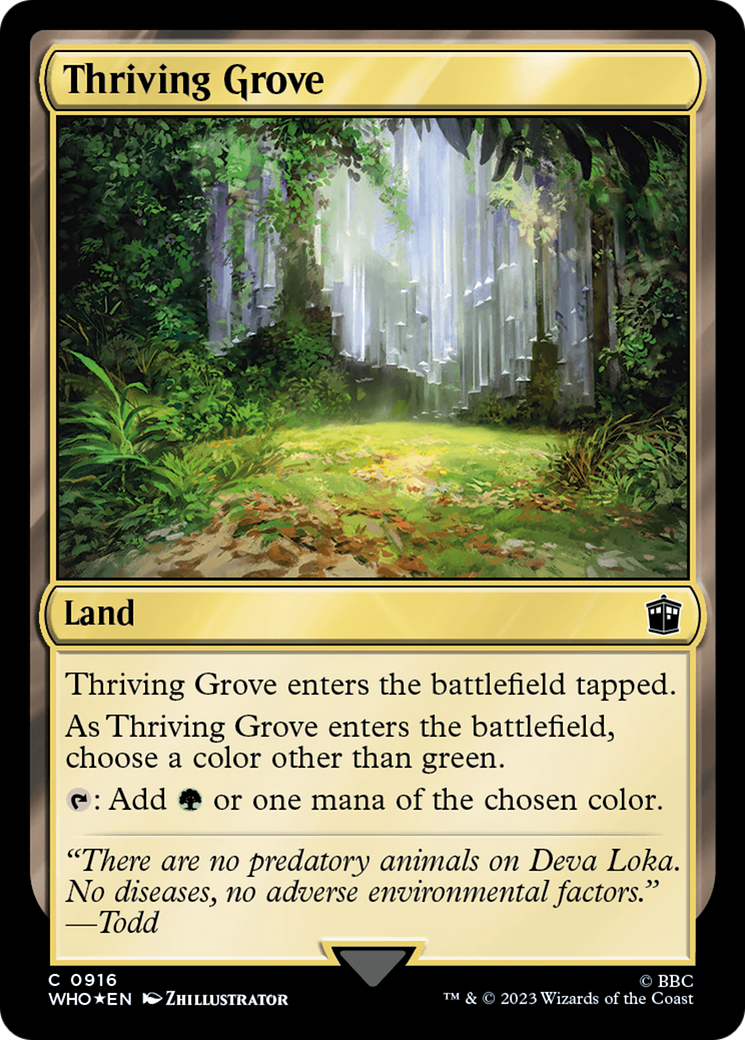 Thriving Grove (Surge Foil) [Doctor Who] | Deep Dive Games St. Marys