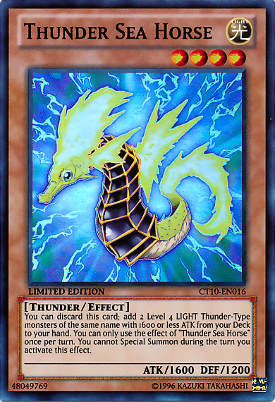 Thunder Sea Horse [CT10-EN016] Super Rare | Deep Dive Games St. Marys