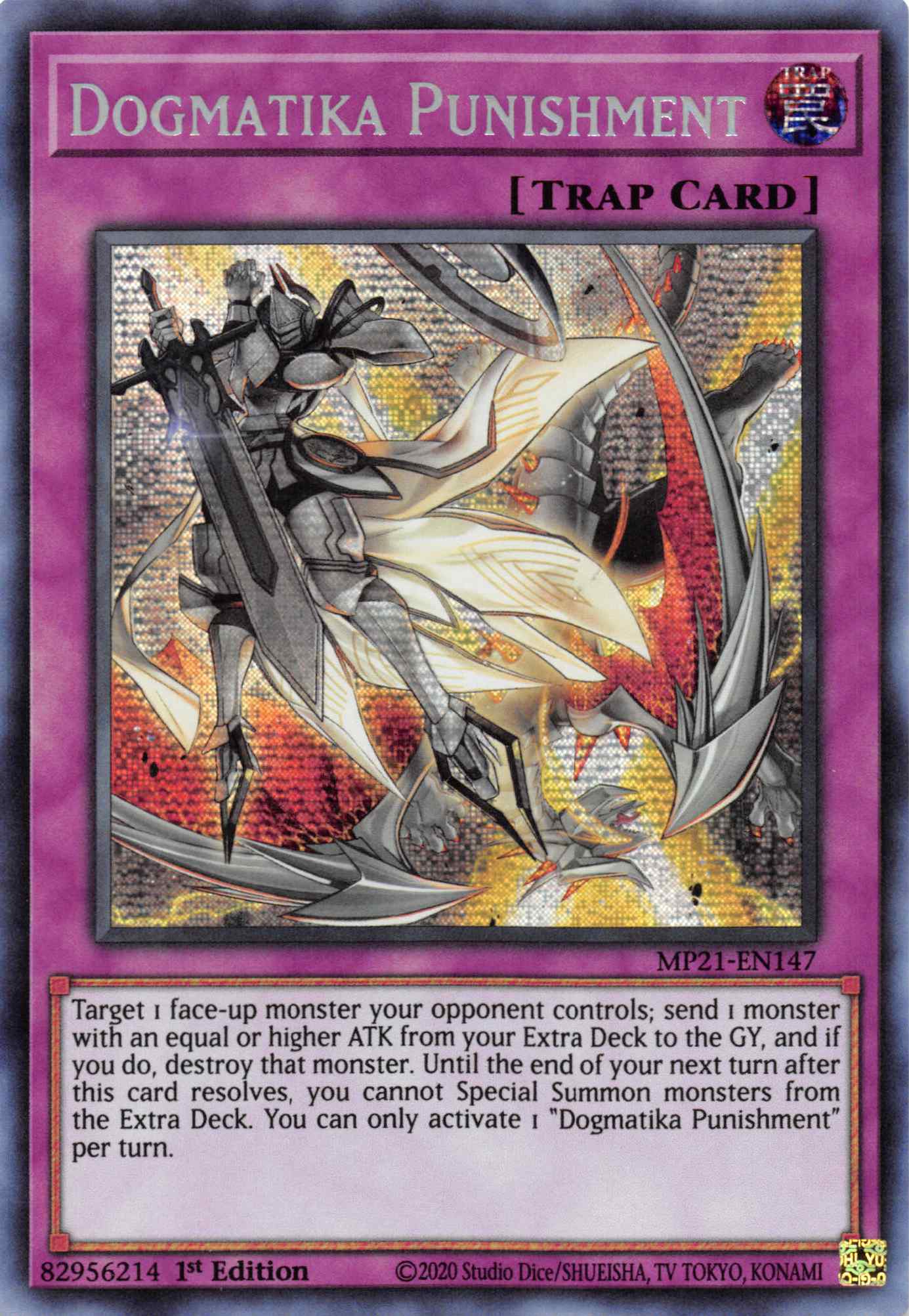 Dogmatika Punishment [MP21-EN147] Prismatic Secret Rare | Deep Dive Games St. Marys