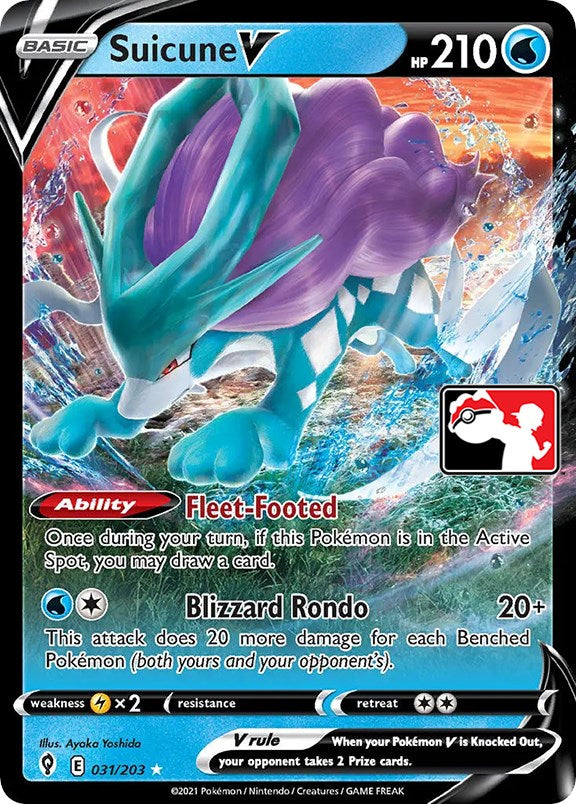 Suicune V (031/203) [Prize Pack Series One] | Deep Dive Games St. Marys