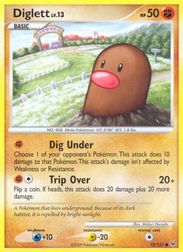 Diglett (72/127) [Platinum: Base Set] | Deep Dive Games St. Marys