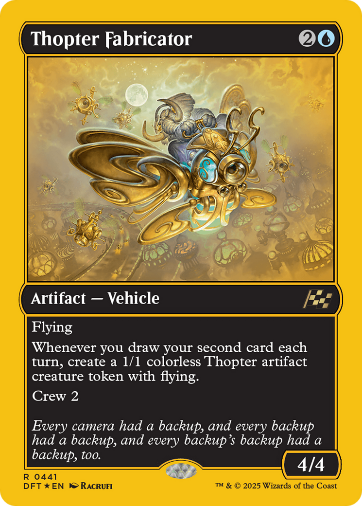 Thopter Fabricator (First-Place Foil) [Aetherdrift] | Deep Dive Games St. Marys