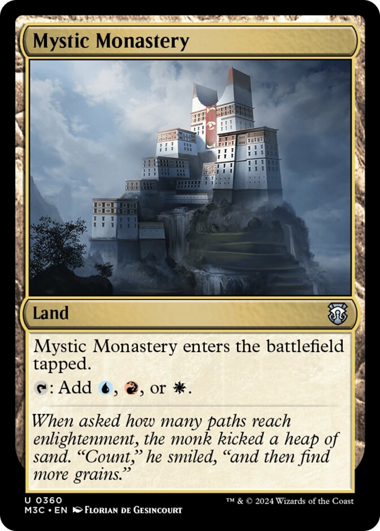 Mystic Monastery (Ripple Foil) [Modern Horizons 3 Commander] | Deep Dive Games St. Marys