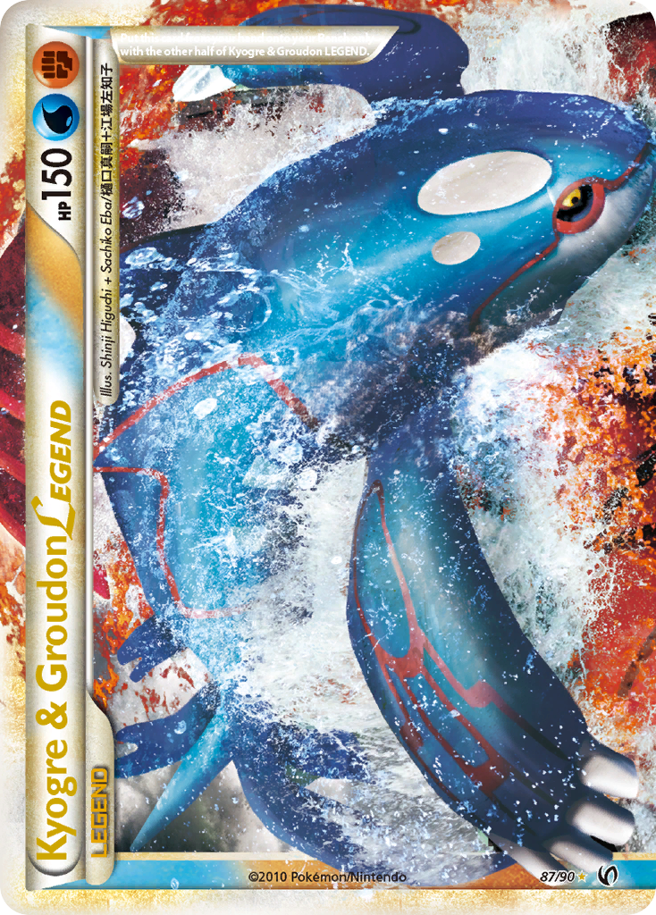 Kyogre & Groudon LEGEND (87/90) [HeartGold & SoulSilver: Undaunted] | Deep Dive Games St. Marys