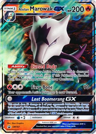 Alolan Marowak GX (SM187) (Jumbo Card) [Sun & Moon: Black Star Promos] | Deep Dive Games St. Marys