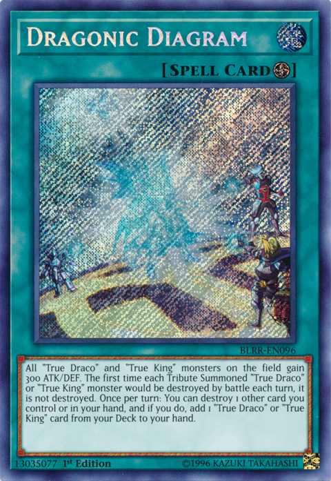 Dragonic Diagram [BLRR-EN096] Secret Rare | Deep Dive Games St. Marys