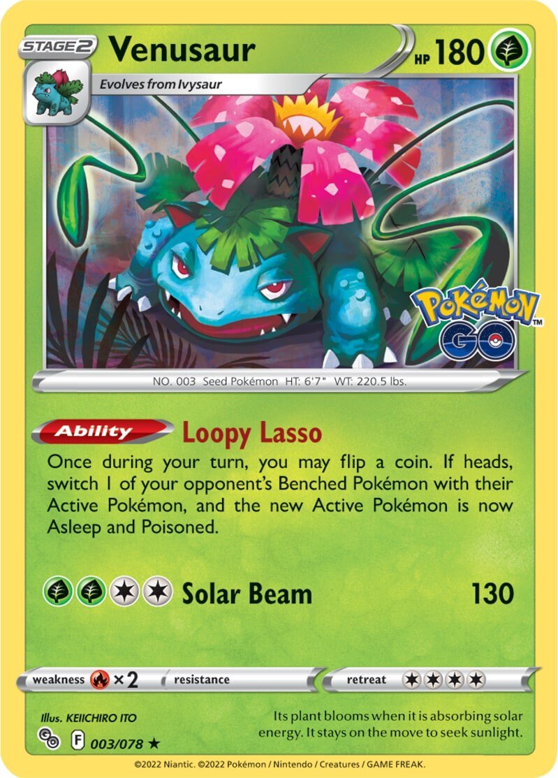 Venusaur (003/078) [Pokémon GO] | Deep Dive Games St. Marys