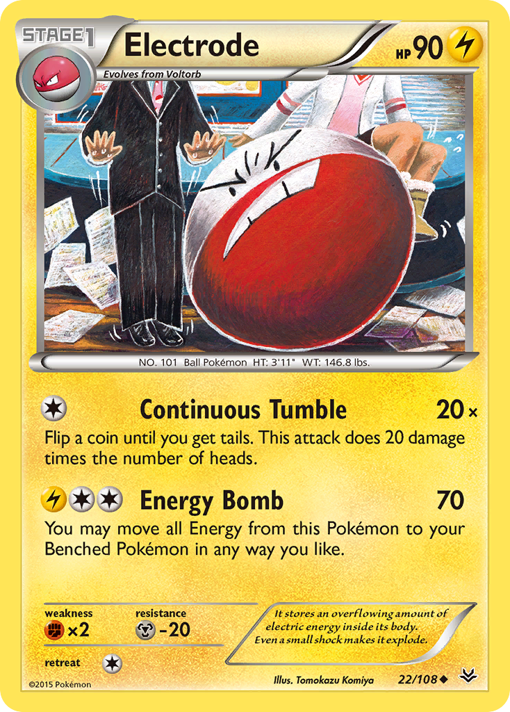 Electrode (22/108) [XY: Roaring Skies] | Deep Dive Games St. Marys