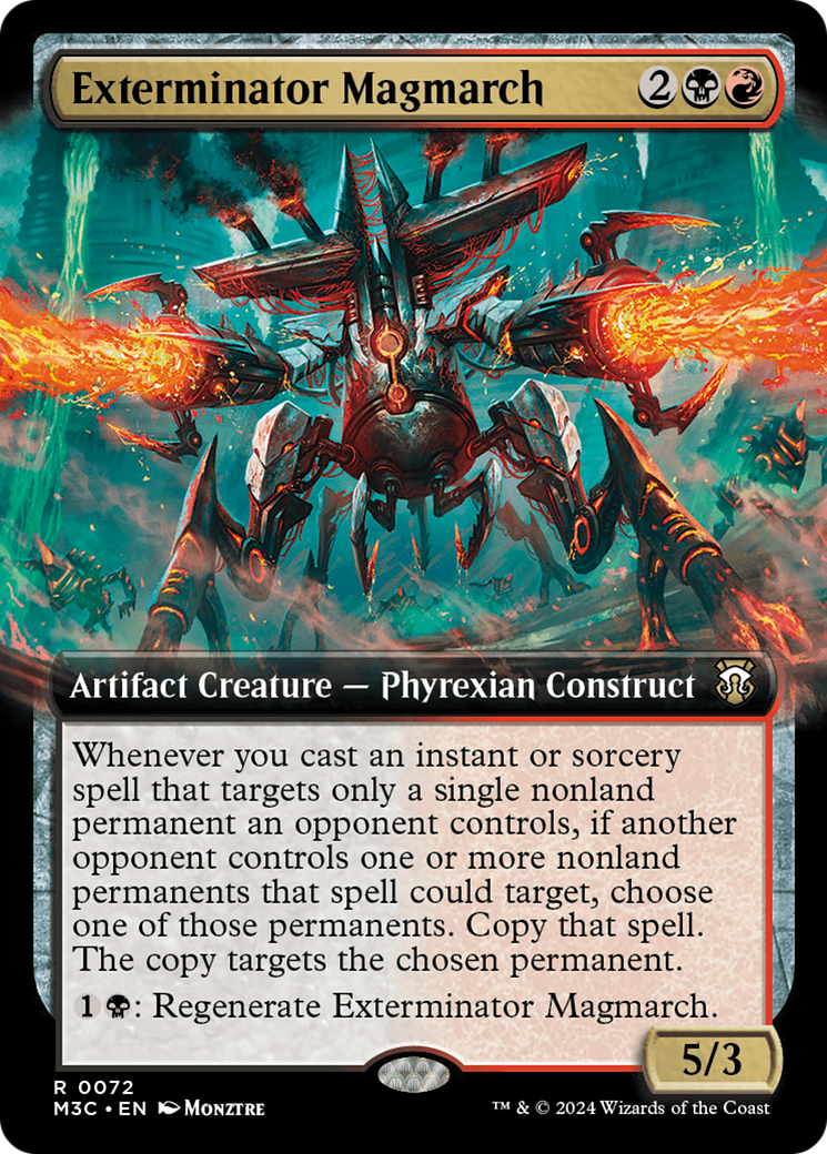 Exterminator Magmarch (Extended Art) (Ripple Foil) [Modern Horizons 3 Commander] | Deep Dive Games St. Marys