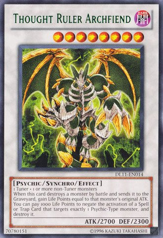 Thought Ruler Archfiend (Green) [DL11-EN014] Rare | Deep Dive Games St. Marys