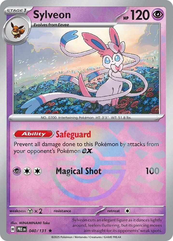 Sylveon (040/131) (Poke Ball Pattern) [Scarlet & Violet: Prismatic Evolutions] | Deep Dive Games St. Marys