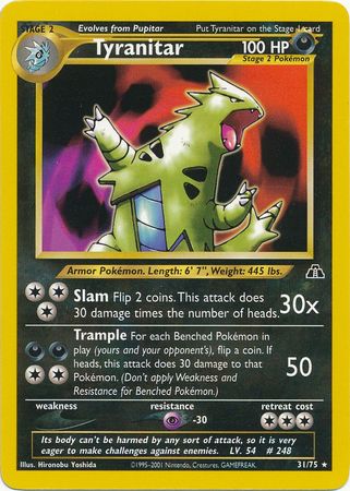 Tyranitar (31/75) [Neo Discovery Unlimited] | Deep Dive Games St. Marys