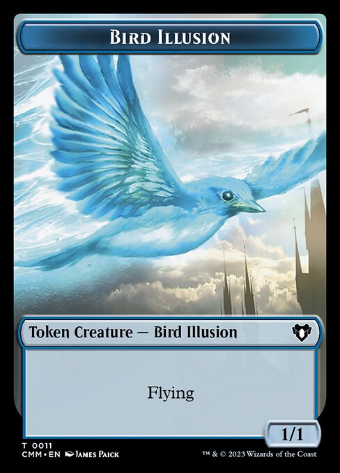 City's Blessing // Bird Illusion Double-Sided Token [Commander Masters Tokens] | Deep Dive Games St. Marys