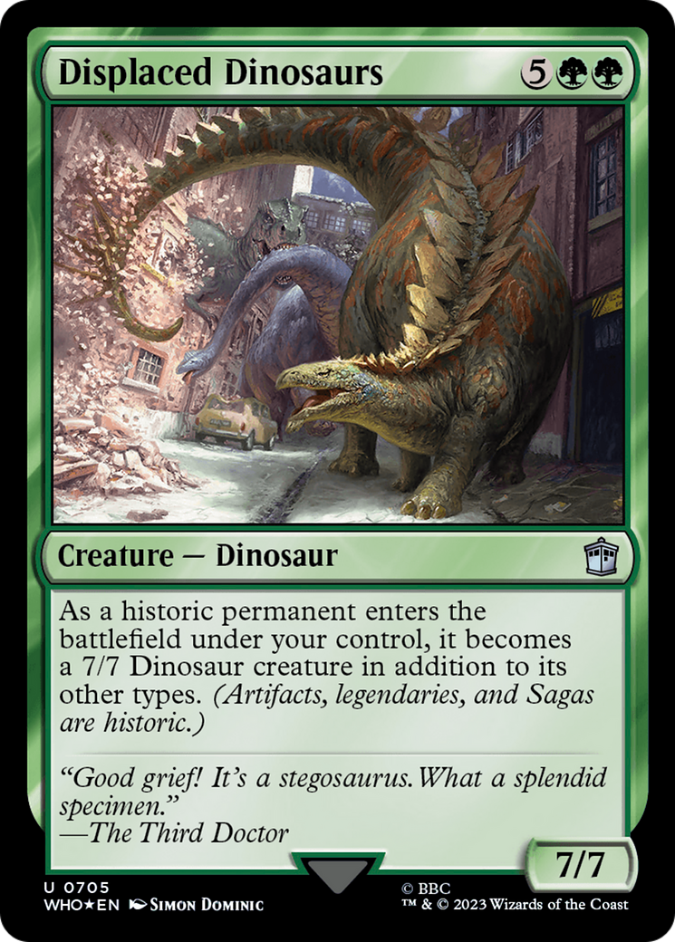 Displaced Dinosaurs (Surge Foil) [Doctor Who] | Deep Dive Games St. Marys
