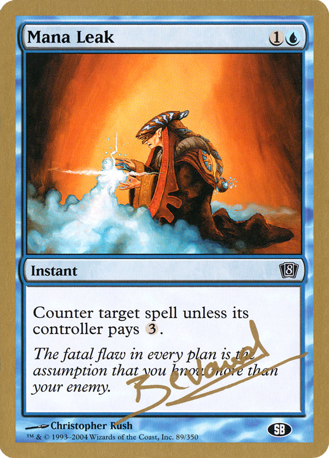 Mana Leak (Manuel Bevand) (SB) [World Championship Decks 2004] | Deep Dive Games St. Marys