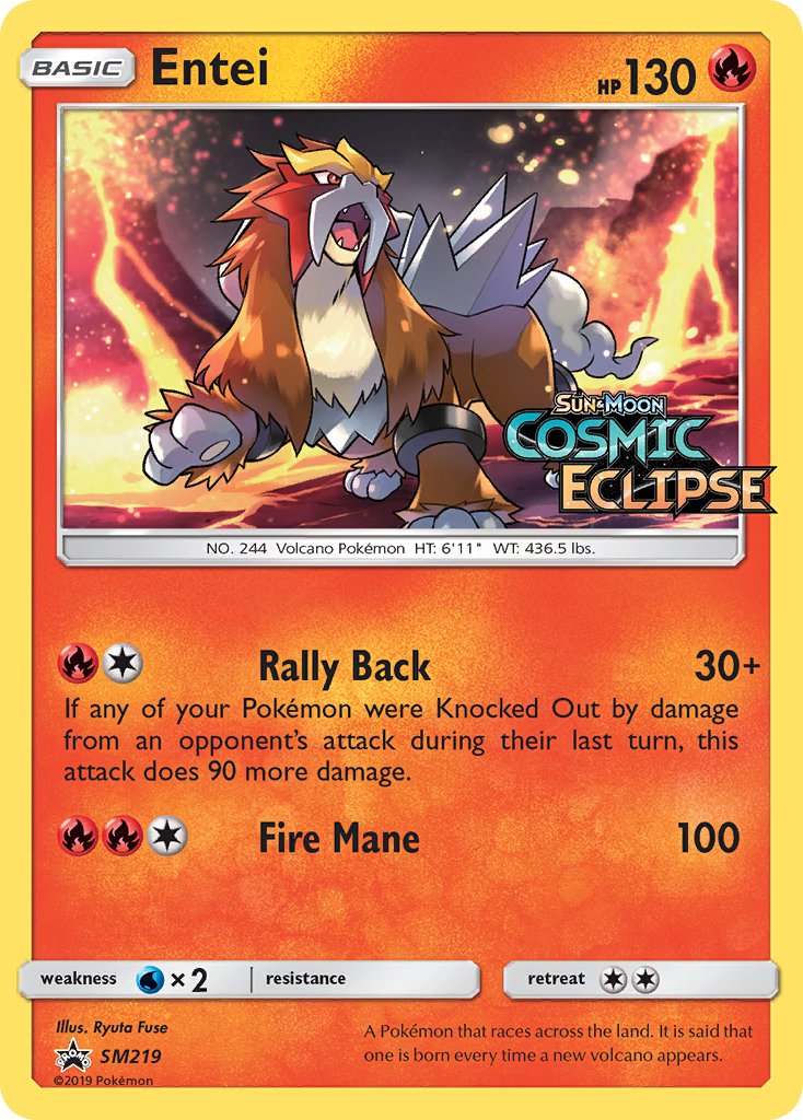 Entei (SM219) [Sun & Moon: Black Star Promos] | Deep Dive Games St. Marys