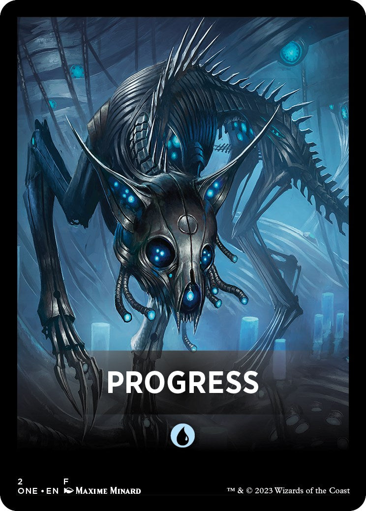 Progress Theme Card [Phyrexia: All Will Be One Tokens] | Deep Dive Games St. Marys