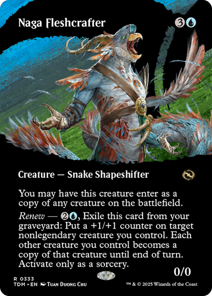 Naga Fleshcrafter (Borderless) [Tarkir: Dragonstorm] | Deep Dive Games St. Marys