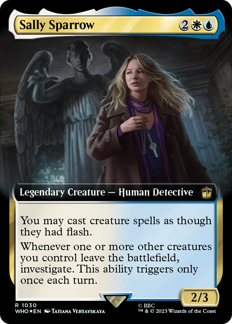 Sally Sparrow (Extended Art) (Surge Foil) [Doctor Who] | Deep Dive Games St. Marys