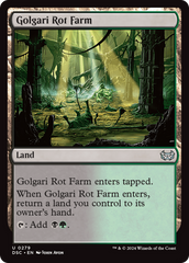 Golgari Rot Farm [Duskmourn: House of Horror Commander] | Deep Dive Games St. Marys