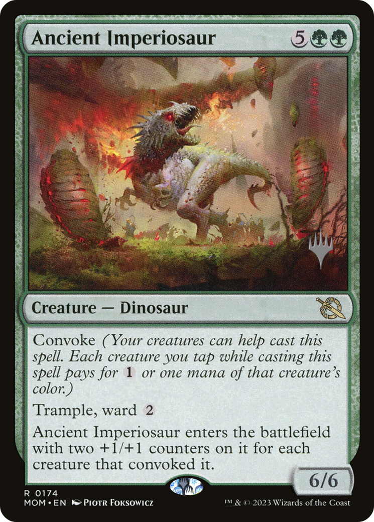 Ancient Imperiosaur (Promo Pack) [March of the Machine Promos] | Deep Dive Games St. Marys