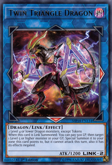 Twin Triangle Dragon [MP18-EN134] Rare | Deep Dive Games St. Marys