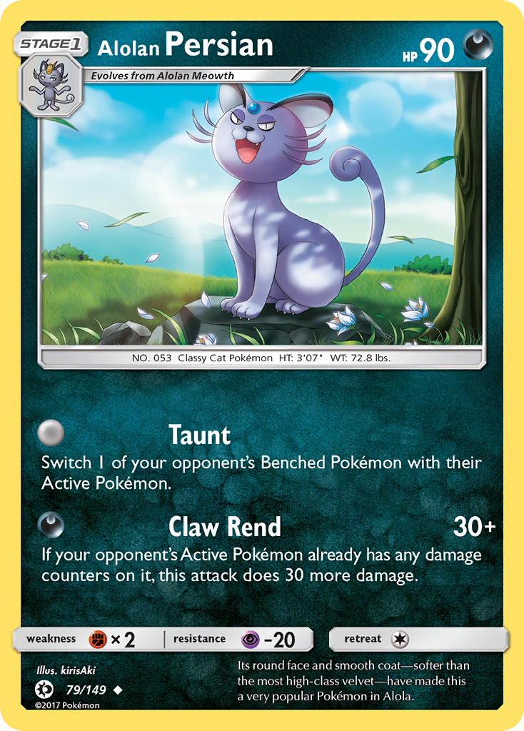 Alolan Persian (79/149) [Sun & Moon: Base Set] | Deep Dive Games St. Marys