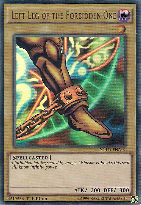 Left Leg of the Forbidden One [YGLD-ENA19] Ultra Rare | Deep Dive Games St. Marys