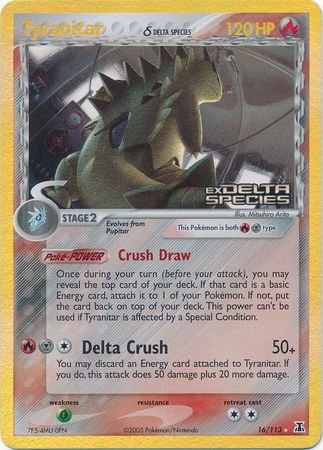 Tyranitar (16/113) (Delta Species) (Stamped) [EX: Delta Species] | Deep Dive Games St. Marys