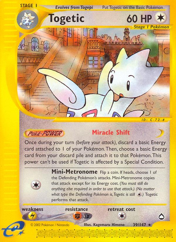 Togetic (39/147) [Aquapolis] | Deep Dive Games St. Marys